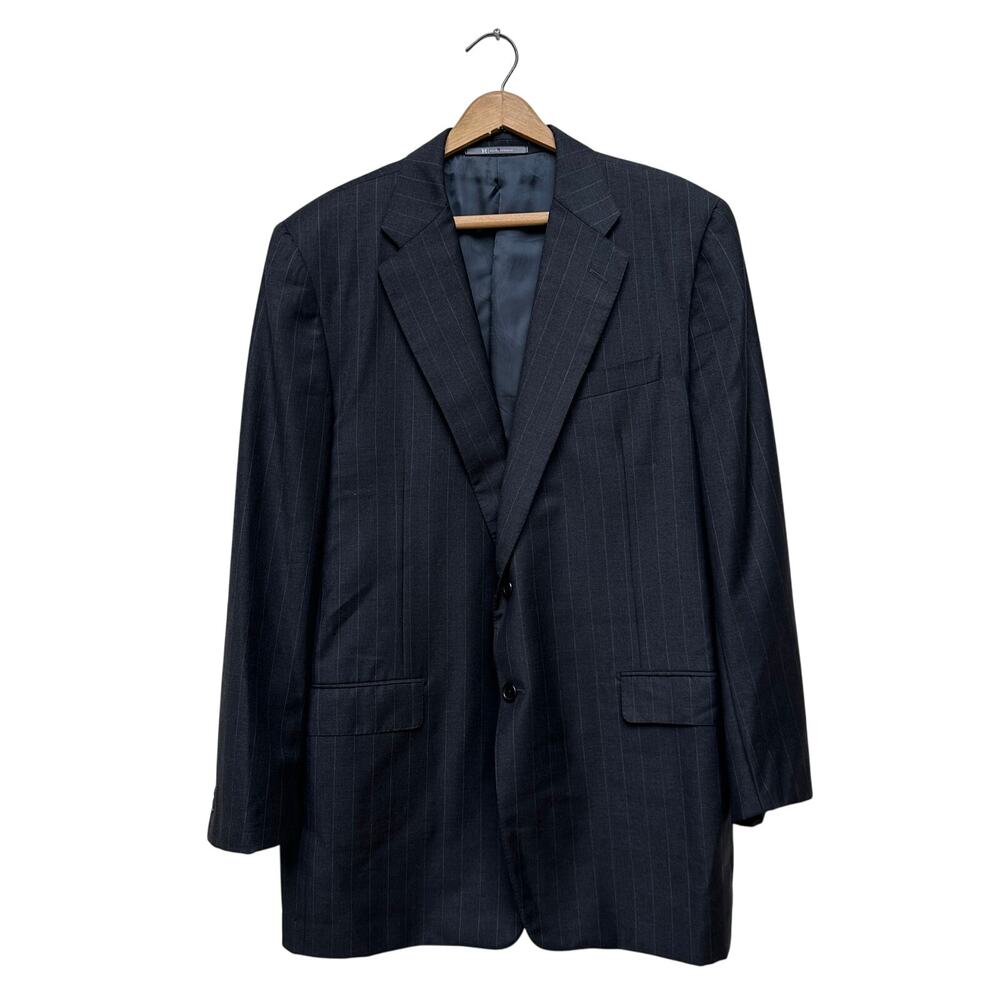 Hickey Freeman Collection Dark Gray Pinstripe Blazer Men’s 41R